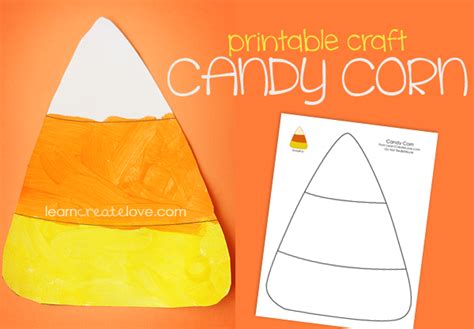 Printable Candy Corn Craft