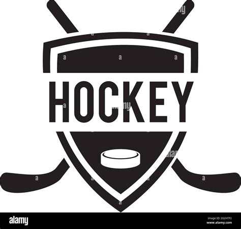Hockey Emblem Logo Design Vector Template Stock Vector Image And Art Alamy