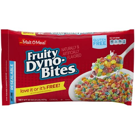 Malt O Meal Fruity Dyno Bites Cereal Giant Size 32 Oz