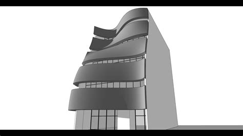 3d Modeling A Curved Facade Using Sketchup Youtube