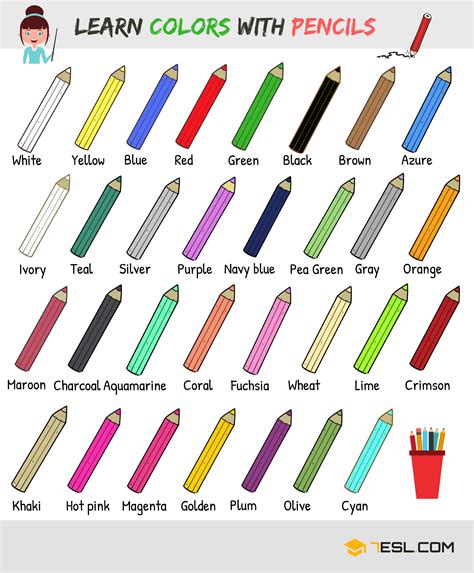 Color Names Ii All Colours Name Web Colors Color Names Chart Color