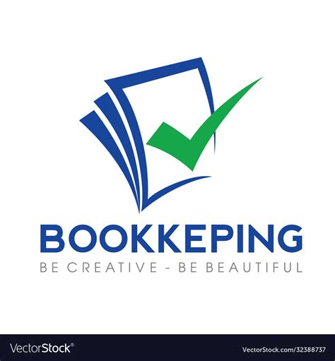Tax And Accounting Bookkeeping Logo Royalty Free Vector