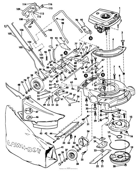 Lawn Boy 5271 Lawnmower 1973 Sn 300000001 399999999 Parts Diagram