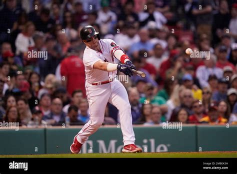 Boston Red Soxs Christian Vazquez During A Baseball Game At Fenway