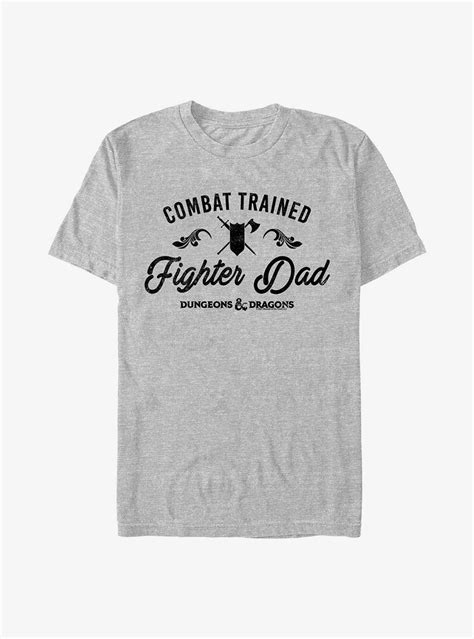 Dungeons And Dragons Fathers Day Fighter Dad T Shirt Grey In 2022