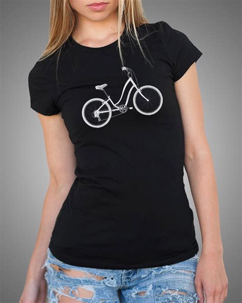 Bicycle Womens Top Bike Tees Bicycle T Shirt Bike T Shirt