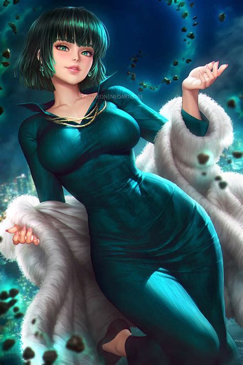 Wallpaper NeoArtCorE Artist Drawing One Punch Man Women Fubuki