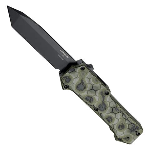 Hogue Knives Compound Green G Mascus G 10 Tanto Otf Auto Knife Black Blade