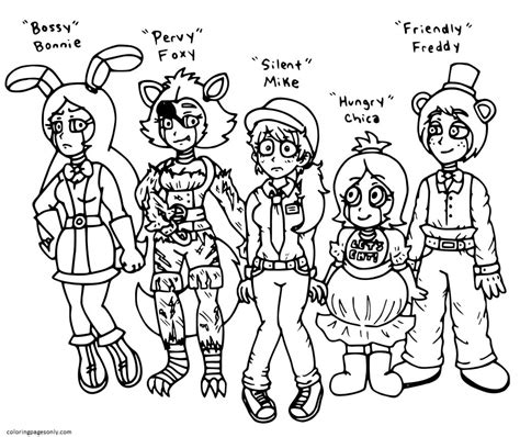 Five Nights At Freddys Logo Coloring Pages