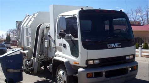 Los Lunas Solid Waste Gmc Mini Amrep Octo Garbage Truck Youtube