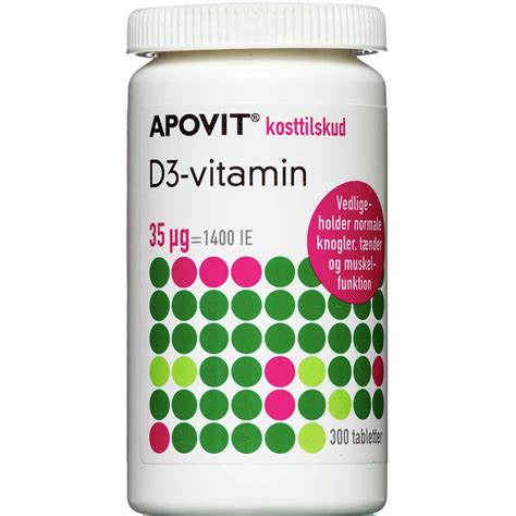 Apovit Apovit D-Vitamin Tabl 35 Mikg 300stk