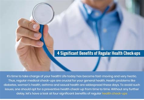infographic major benefits of regular health check ups