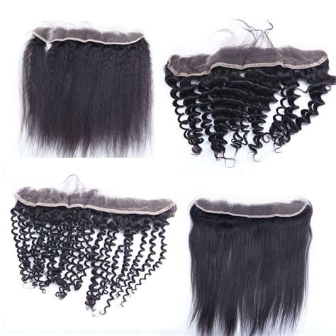 X Lace Frontal Closures Inch Brazilian Human Hair Lace Frontals Deep Body Loose Wave