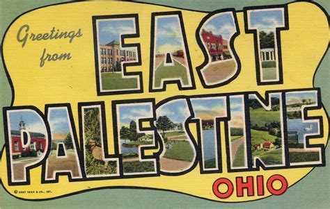 Oh East Palestine Postcard East Palestine Postcard Ohio