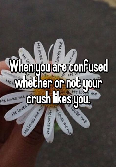 When You Are Confused Whether Or Not Your Crush Likes You