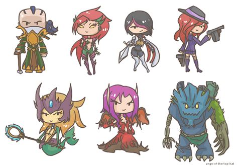 Lol Mini Chibis By Ange Of The Top Hat On Deviantart