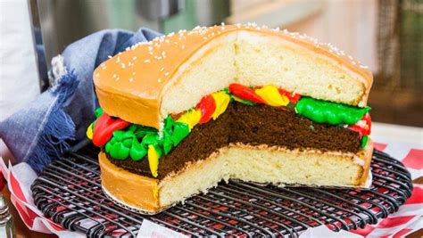 See more ideas about recipes, home and family, home and family hallmark. Cheeseburger Cake | Cheeseburger cake, Burger cake ...