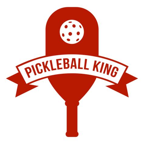 Pickleball King Badge Transparent Png And Svg Vector File
