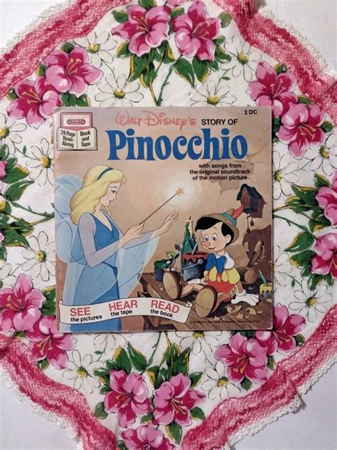 Walt Disney Book Pinocchio Vintage Childrens Book Etsy