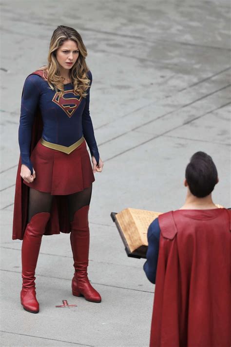 Melissa Benoist Filming Supergirl In Vancouver Gotceleb