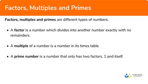 Factors Multiples And Primes Gcse Maths Steps And Examples