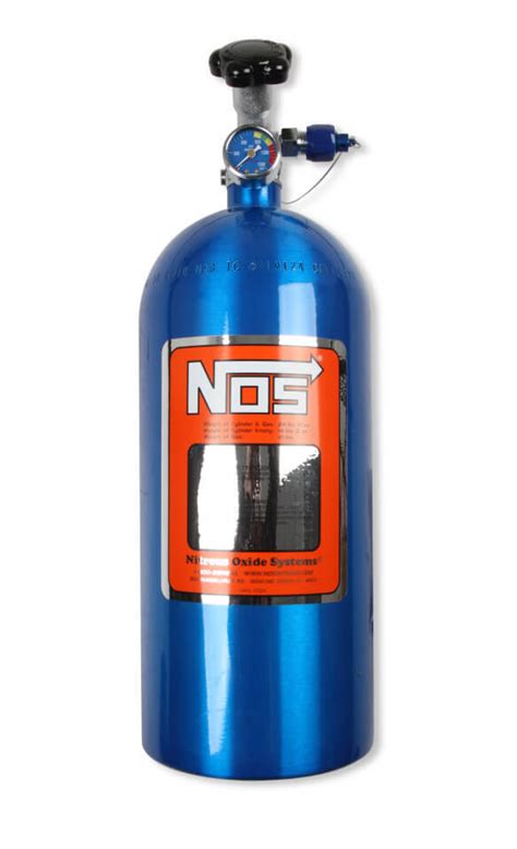 10 Lb Nitrous Bottle W Nos Blue Finish And Super Hi Flo Valve Includes