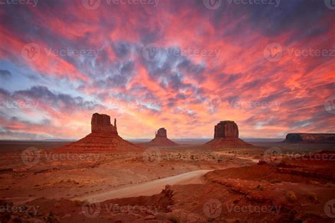 Monument Valley Landscape Showing The Famous Navajo Buttes 3616501