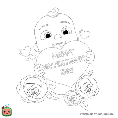 Discover these coco coloring pages ! Other Coloring Pages — cocomelon.com in 2020 | Happy valentines day, Happy valentine, Download ...