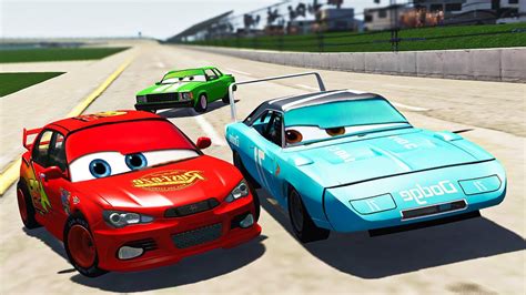 Lightning Mcqueen Helps The King Pixar Cars Movie Remakes Beamng