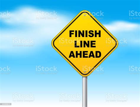 Finish Line Ahead Stock Illustration Download Image Now 2015 Blue