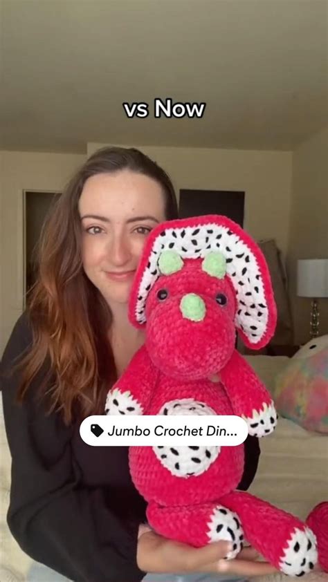 Jumbo Crochet Dinosaur Plushie By Crochetwithelena Crochet Projects