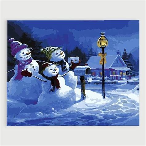 Three Snowmen Painting By Numbers Painting By Numbers Is Kits Having A