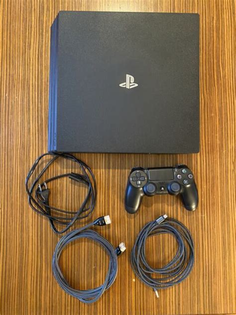 Sony Playstation 4 Pro 1tb 4k Console Jet Black For Sale Online Ebay
