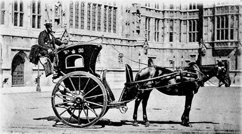 The Hansom Cab A Horse Drawn Carriage Which Once Dominated The