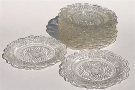 Check spelling or type a new query. vintage Mayfair Federal glass plates, clear depression ...