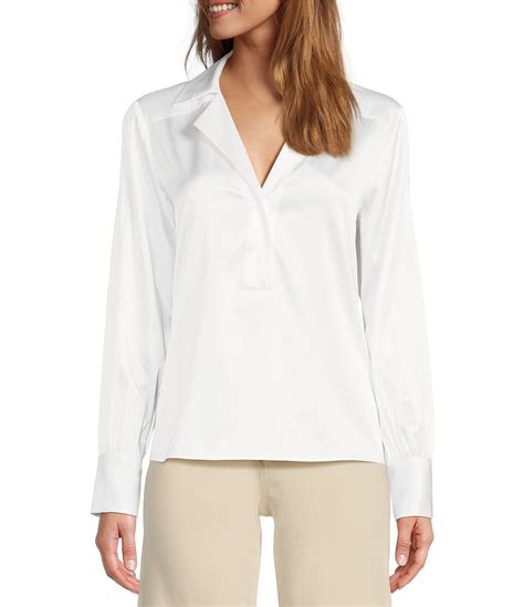 White Womens Casual And Dressy Blouses Dillards