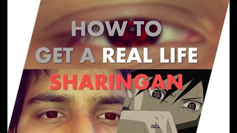 Above there is a transcription of this term and an audio file with correct pronunciation. How To Get A Real Life Sharingan - YouTube