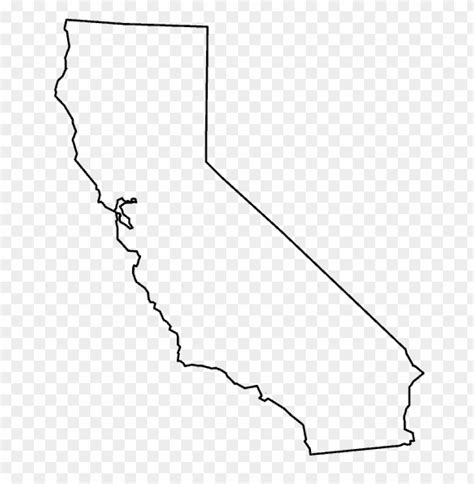 Simple California Map Outline