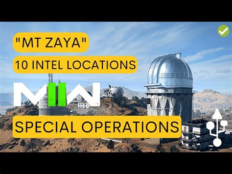 All Intel Locations At Defender Mt Zaya In Modern Warfare 2 Spec Ops Mode