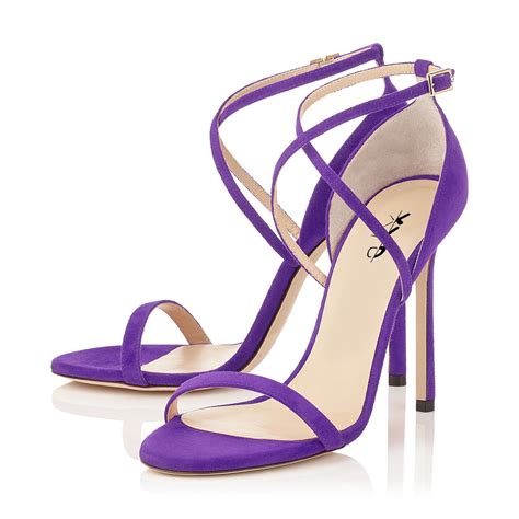 Looking for a good deal on sandal heels? XYD Summer High Heels Strappy Sandals for Women Purple