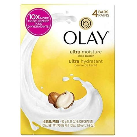 Olay Ultra Moisture Beauty Bar Soap With Shea Butter 3 Oz 4 Ea Pack