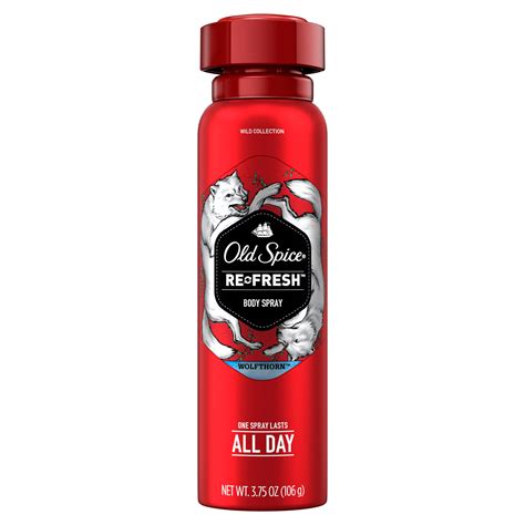Old Spice Wild Wolfthorn Scent Body Spray Shop Deodorant