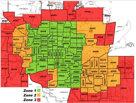 Tucson Area Code Map Dibandingkan