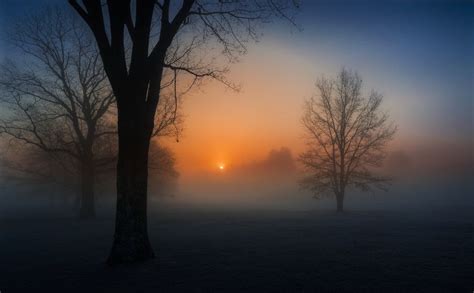 Photo Foggy Sunrise By Dave B On 500px Sunrise Landscape Lock