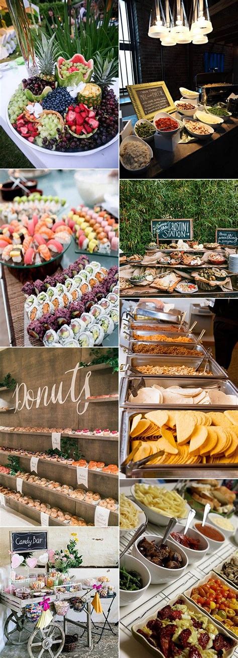 20 Great Wedding Food Station Ideas For Your Reception Wedding Food