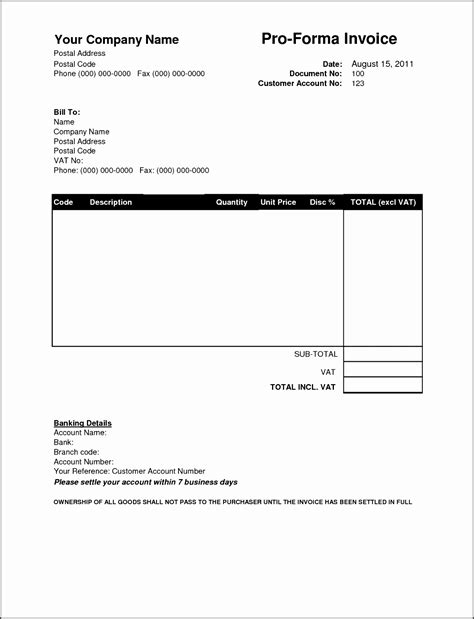 Free Fillable Invoice Template Word Daxey