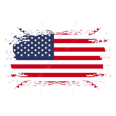 Bandeira Dos Eua E Estados Unidos Em Vetor Livre De Pincelada Png PNG