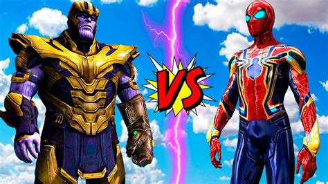 Spiderman Vs Thanos Avengers Epic Battle Marvel Youtube