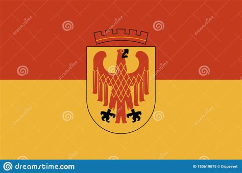 Flag Of Potsdam In Brandenburg, Germany Stock Vector - Illustration of ...