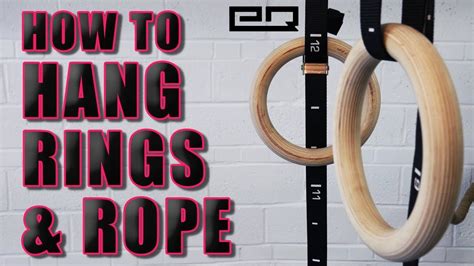 How To Hang Gymnastics Rings And Climbing Rope Diy Bracket Rings